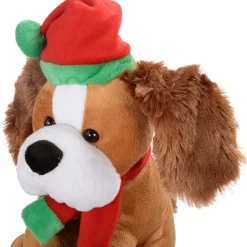 WeRChristmas 30 Cm Standing And Singing Dog With Flapping Ears Christmas Decoration^ Novelty|Figurines