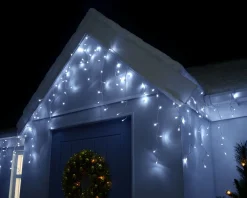 WeRChristmas 360 Icicle LED Light String, Bright White, 8.8 M^ Icicle Lights
