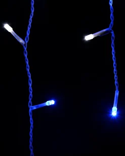 WeRChristmas 360 Icicle LED Light String, Blue/White, 8.8 M^ Icicle Lights