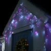 WeRChristmas 360 Icicle LED Light String, Pink/White, 8.8 M^ Icicle Lights