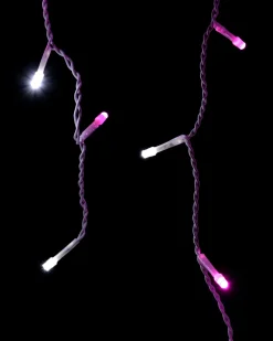 WeRChristmas 360 Icicle LED Light String, Pink/White, 8.8 M^ Icicle Lights