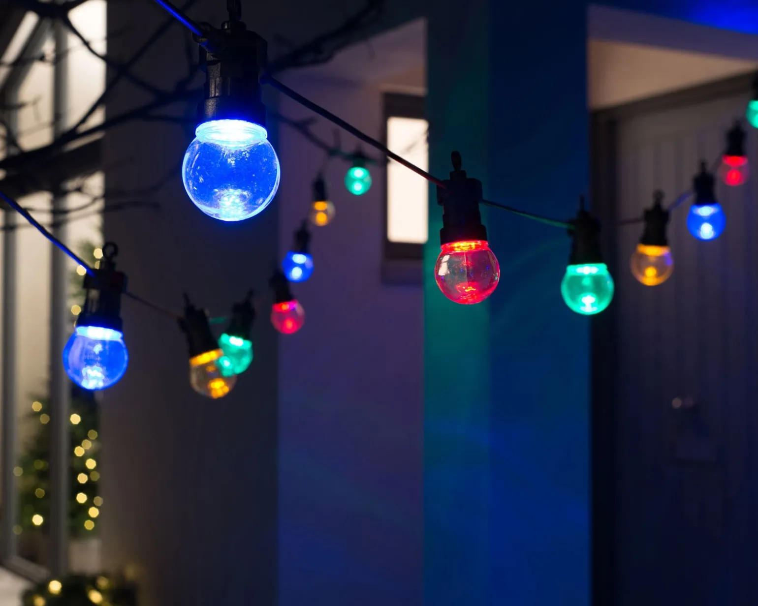 WeRChristmas 20 LED Connectable Festoon Light String, Multi-Colour, 7.7 M^ Connectable Lights|Festoon Lights