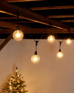WeRChristmas 10 LED Transparent Festoon Light String, Warm White, 4.5 M^ Festoon Lights