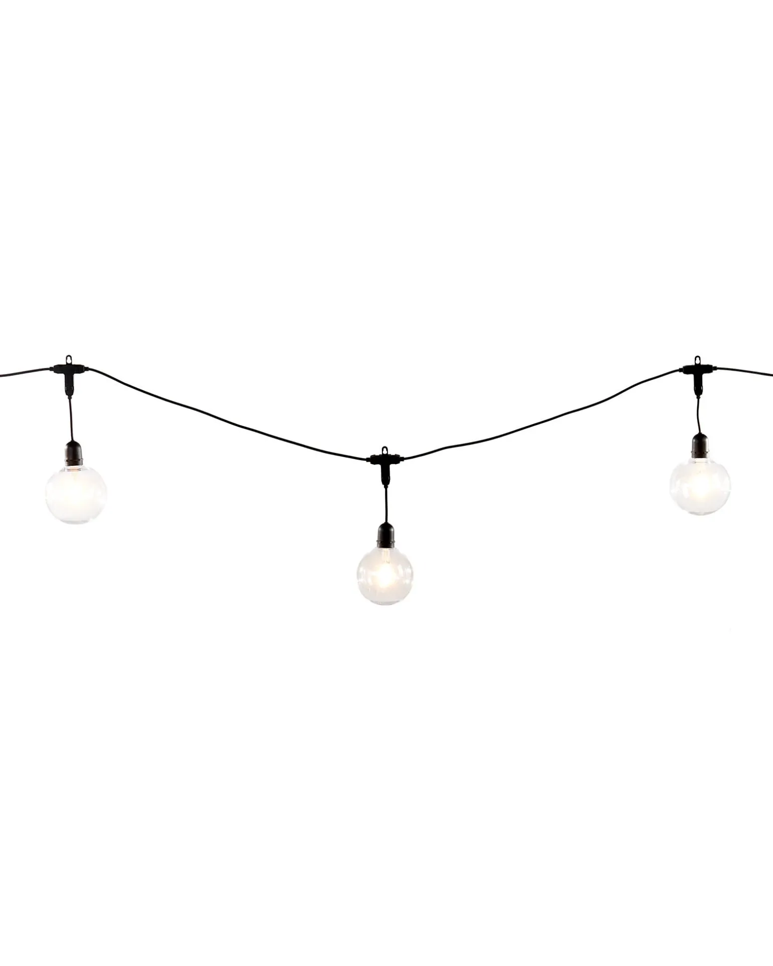 WeRChristmas 10 LED Transparent Festoon Light String, Warm White, 4.5 M^ Festoon Lights