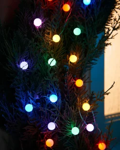 WeRChristmas 80 Pastel Multi-Coloured Micro LED Berry Lights, 6 M^ Fairy Lights|Tree Lights
