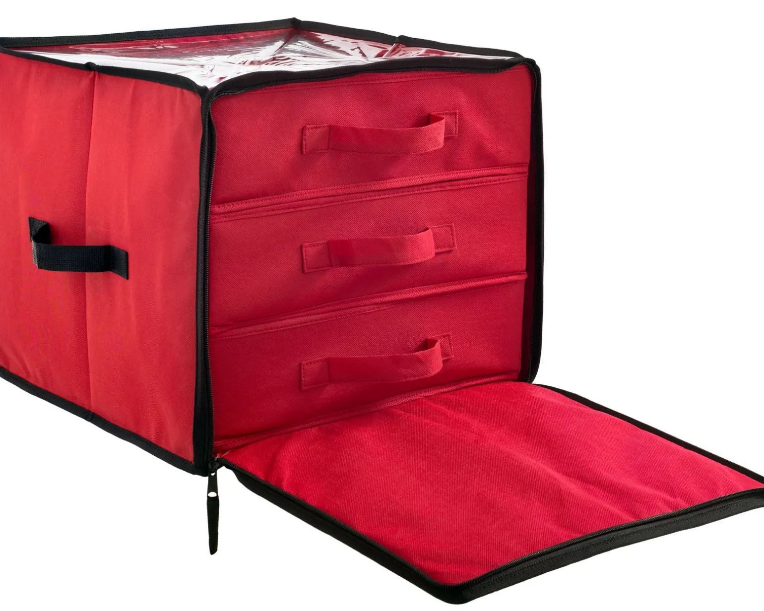 WeRChristmas 48 Piece Decoration And Ornament Storage Box, Red, 40 Cm^ Storage Bags|Storage Bags