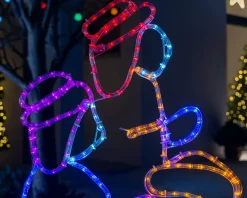 WeRChristmas 3 Wise Men Neon Rope Light Silhouette, 121 Cm^ Christmas Characters