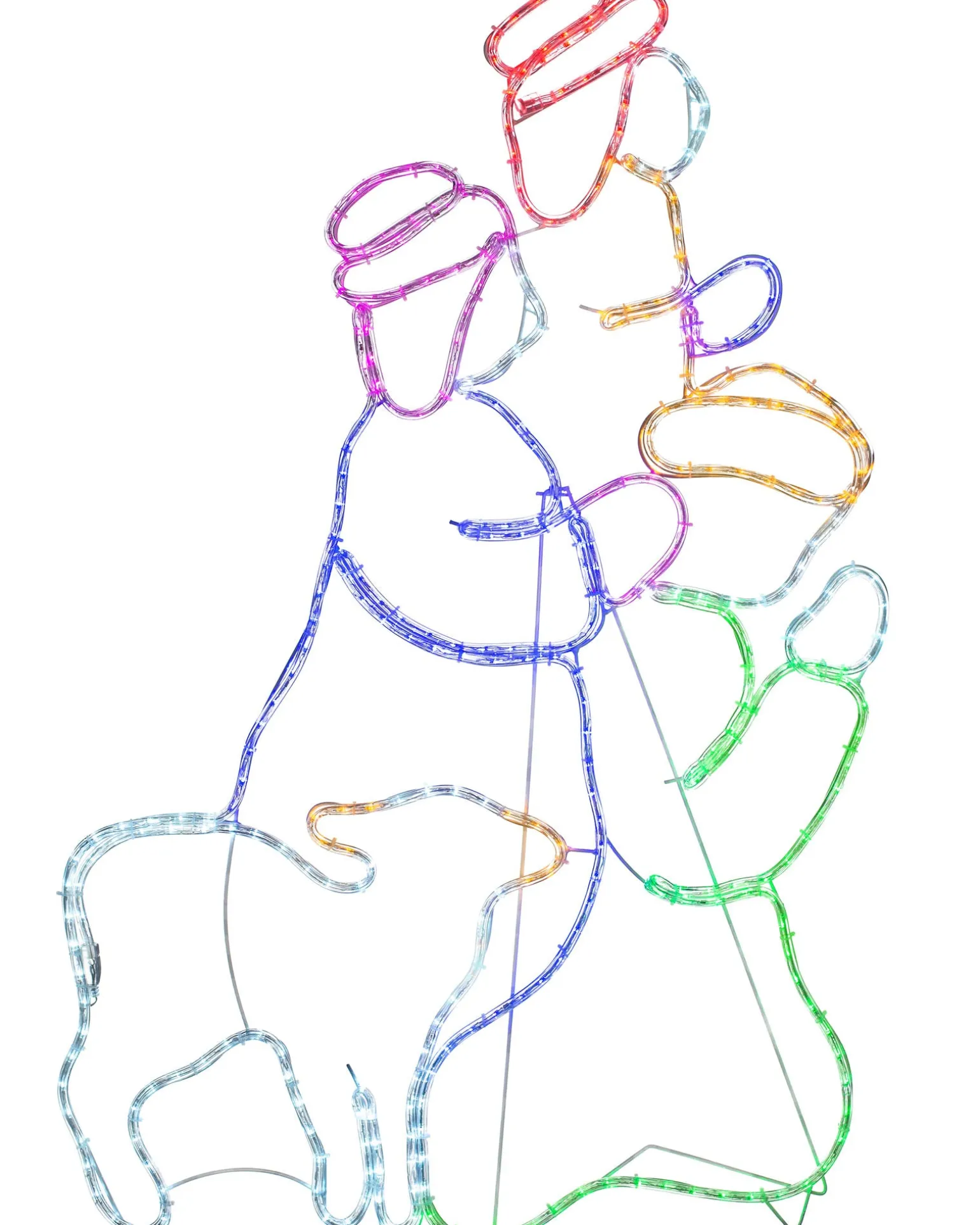 WeRChristmas 3 Wise Men Neon Rope Light Silhouette, 121 Cm^ Christmas Characters