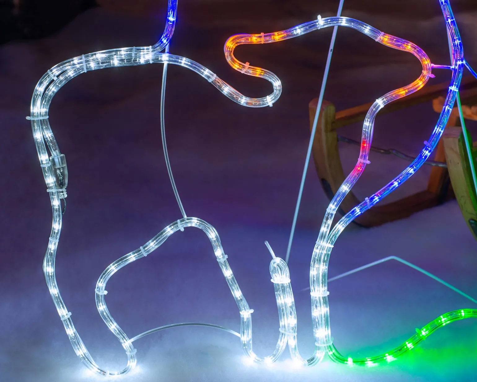 WeRChristmas 3 Wise Men Neon Rope Light Silhouette, 121 Cm^ Christmas Characters