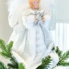 WeRChristmas Angel Christmas Tree Topper, White, 25 Cm^ Tree Toppers