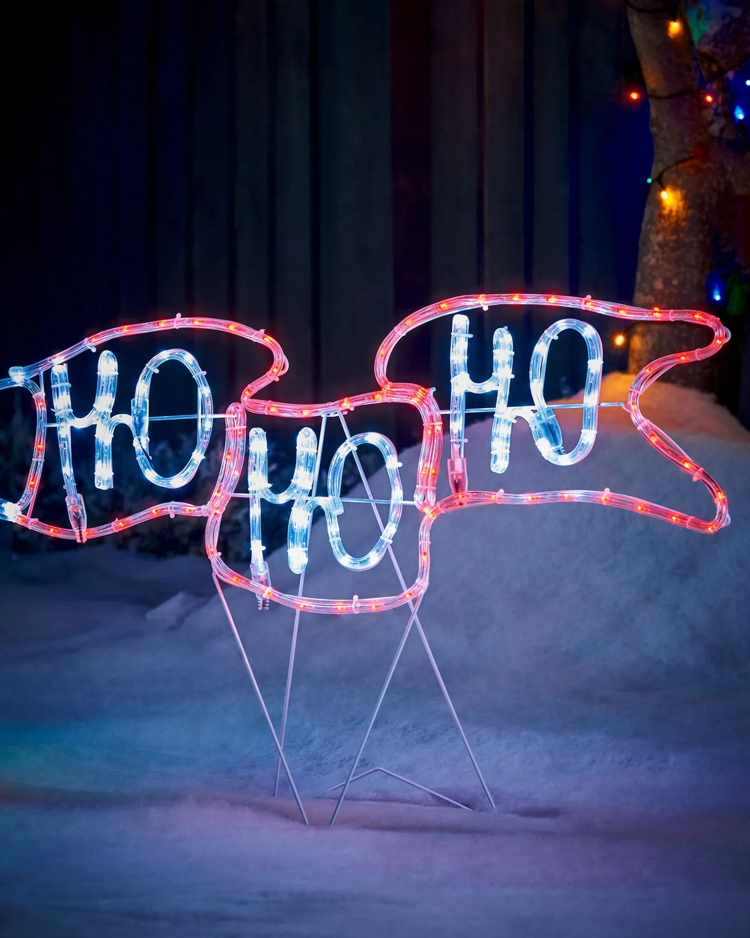 WeRChristmas Animated Flying Santa Rope Light Silhouette, 190 Cm^ Christmas Characters