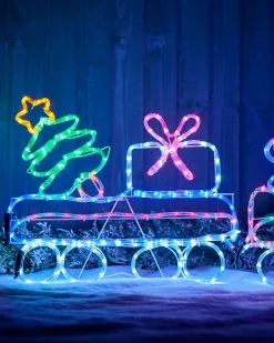 WeRChristmas Animated LED Train Rope Light Silhouette, 2.3 M^ Christmas Characters