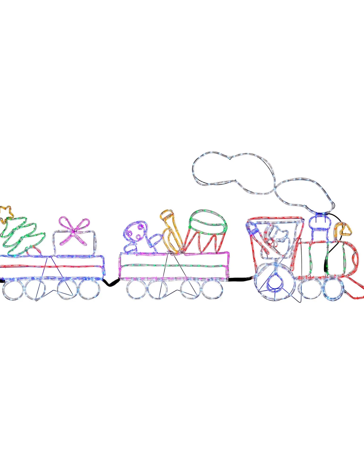 WeRChristmas Animated LED Train Rope Light Silhouette, 2.3 M^ Christmas Characters