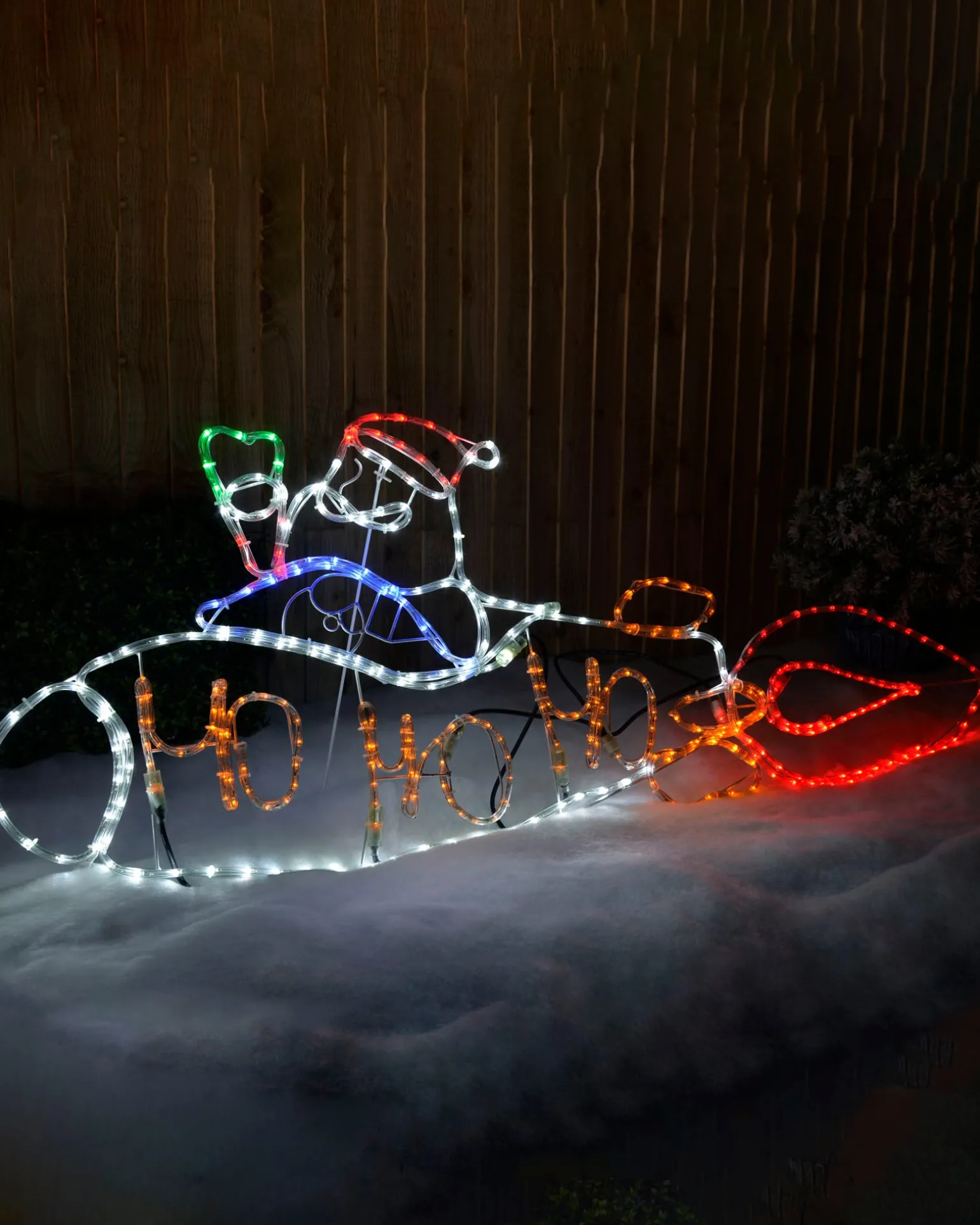 WeRChristmas Animated Santa Rocket Rope Light Silhouette, 170 Cm^ Christmas Characters