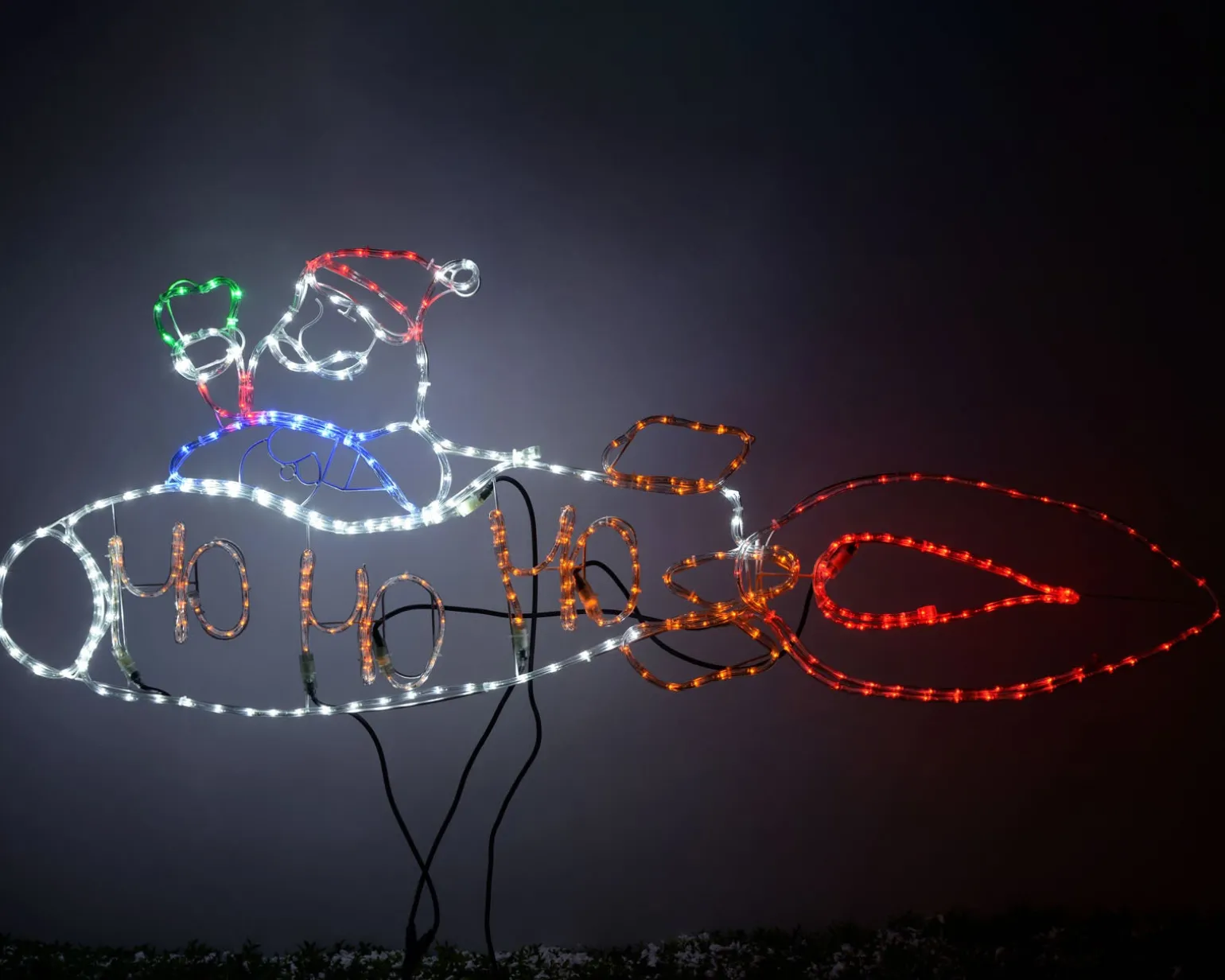 WeRChristmas Animated Santa Rocket Rope Light Silhouette, 170 Cm^ Christmas Characters