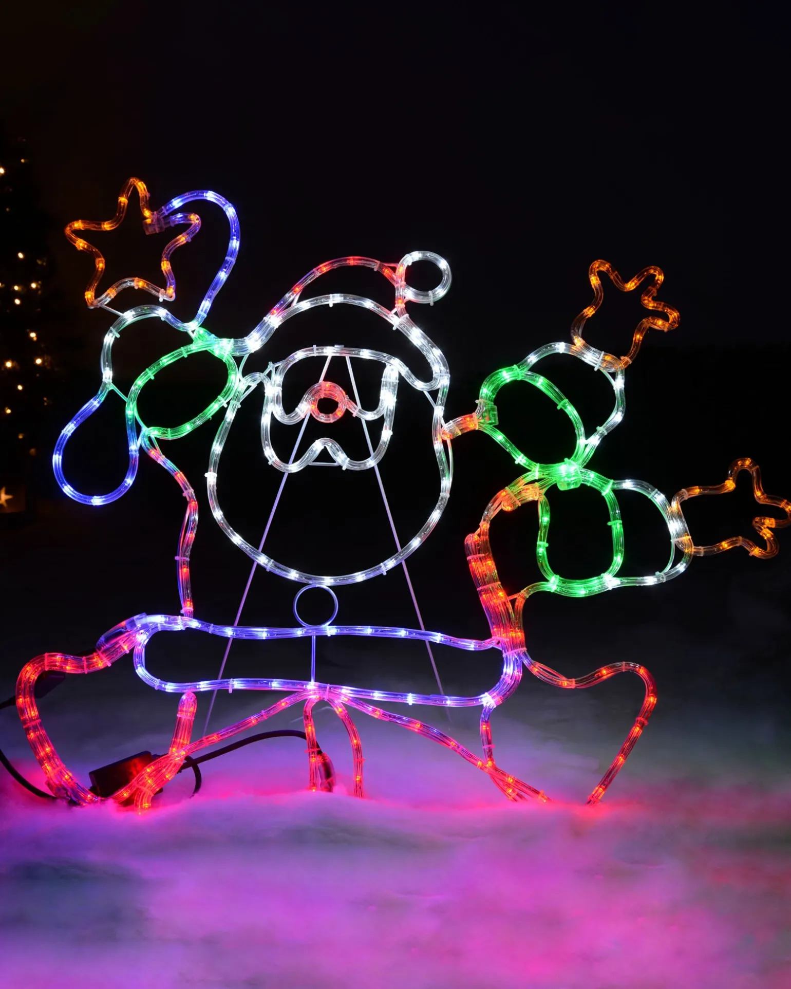 WeRChristmas Animated Santa Rope Light Silhouette, 90 Cm^ Christmas Characters