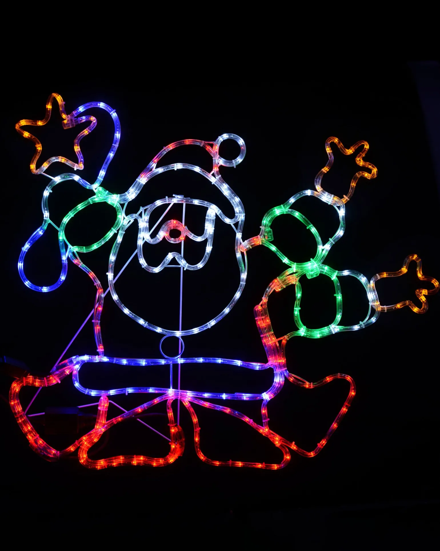 WeRChristmas Animated Santa Rope Light Silhouette, 90 Cm^ Christmas Characters