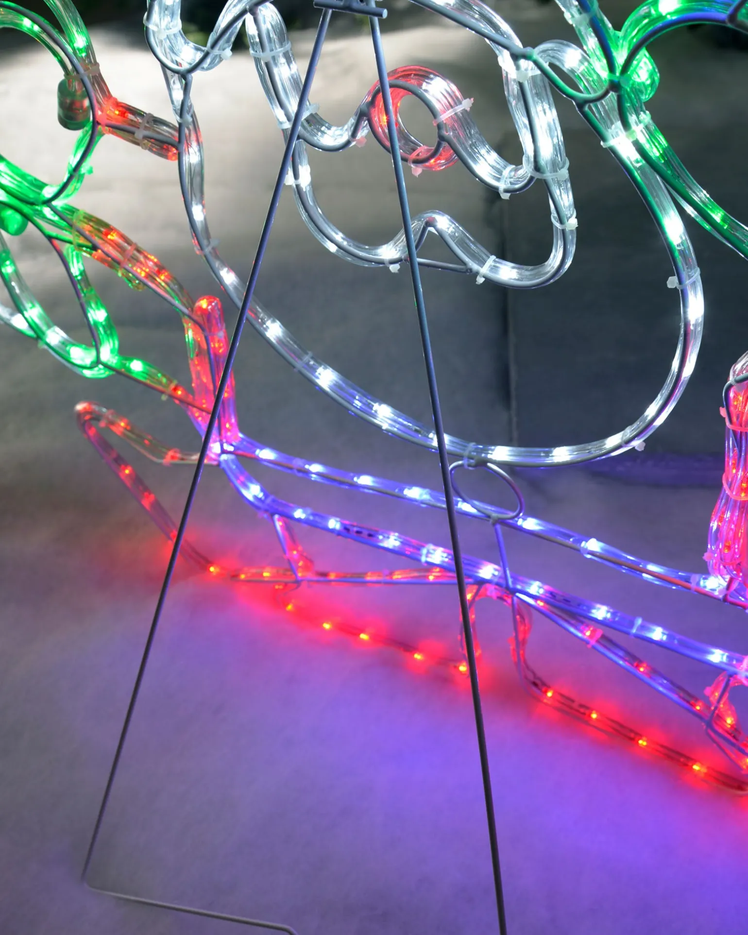 WeRChristmas Animated Santa Rope Light Silhouette, 90 Cm^ Christmas Characters