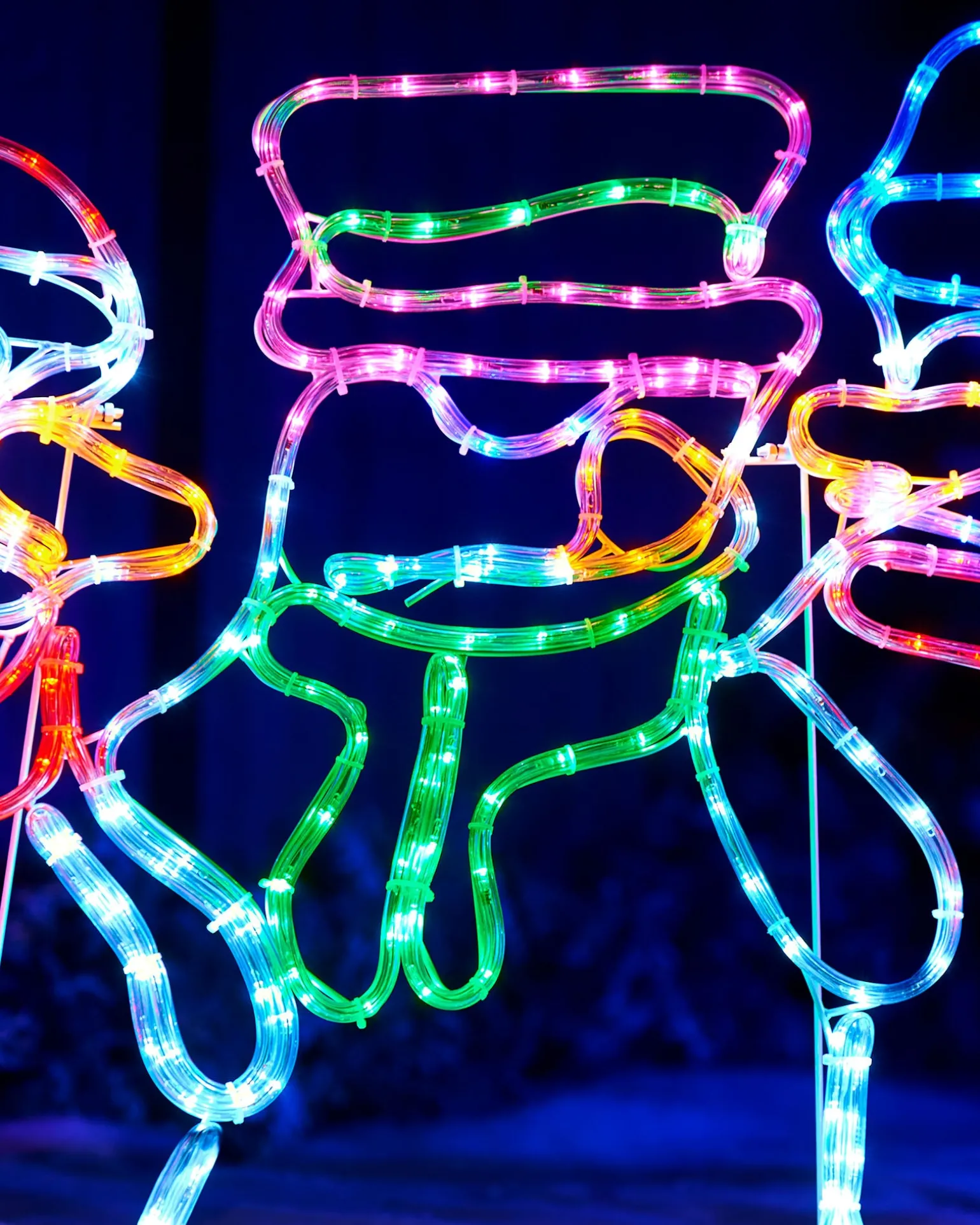 WeRChristmas Animated Snowman Rope Light Silhouette, 105 Cm^ Christmas Characters
