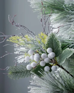 WeRChristmas Artificial Frosted Berries Pick, White, 31 Cm^ Flowers & Foliage|Flowers & Foliage