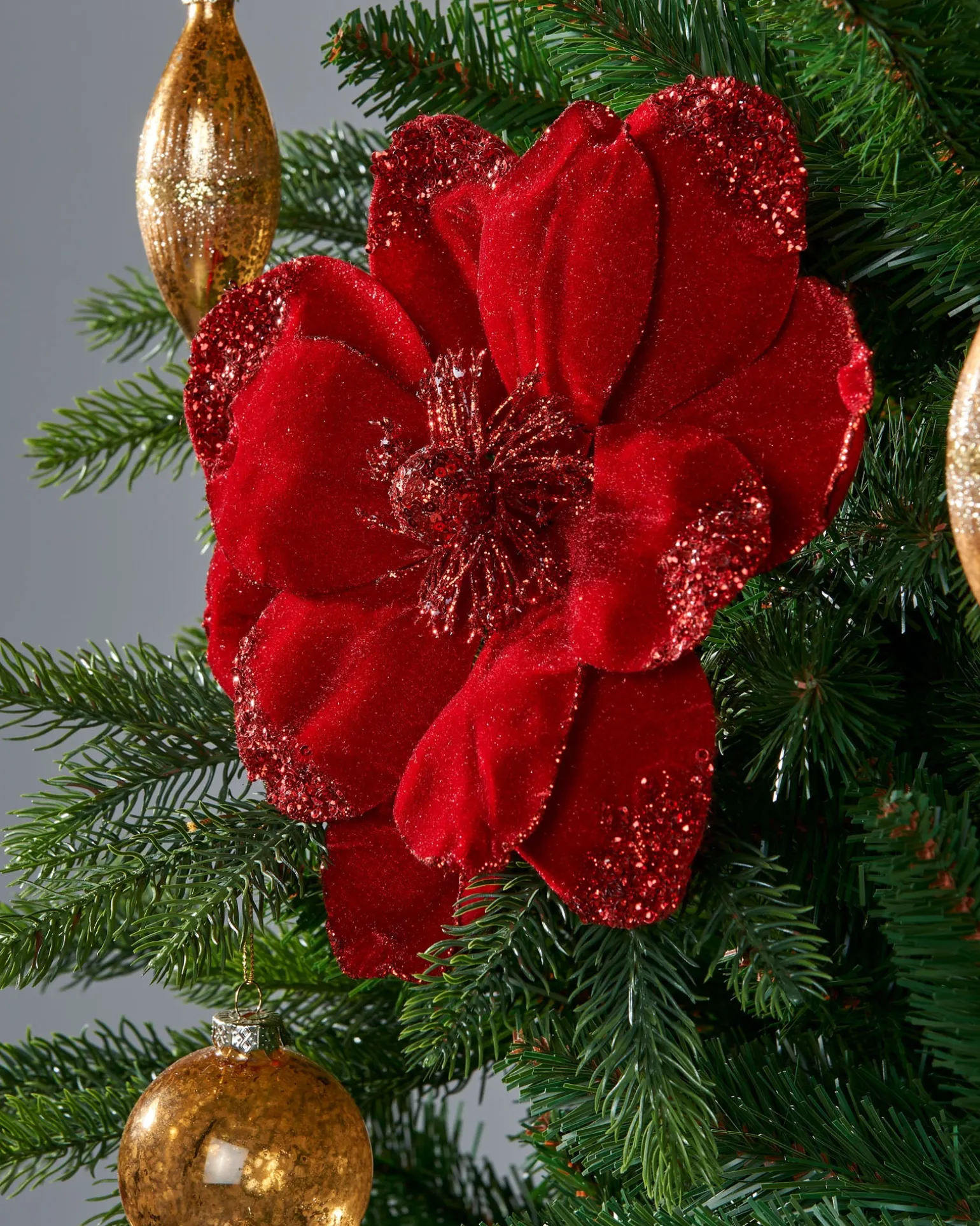 WeRChristmas Artificial Magnolia Flower, Red, 26 Cm^ Flowers & Foliage|Flowers & Foliage