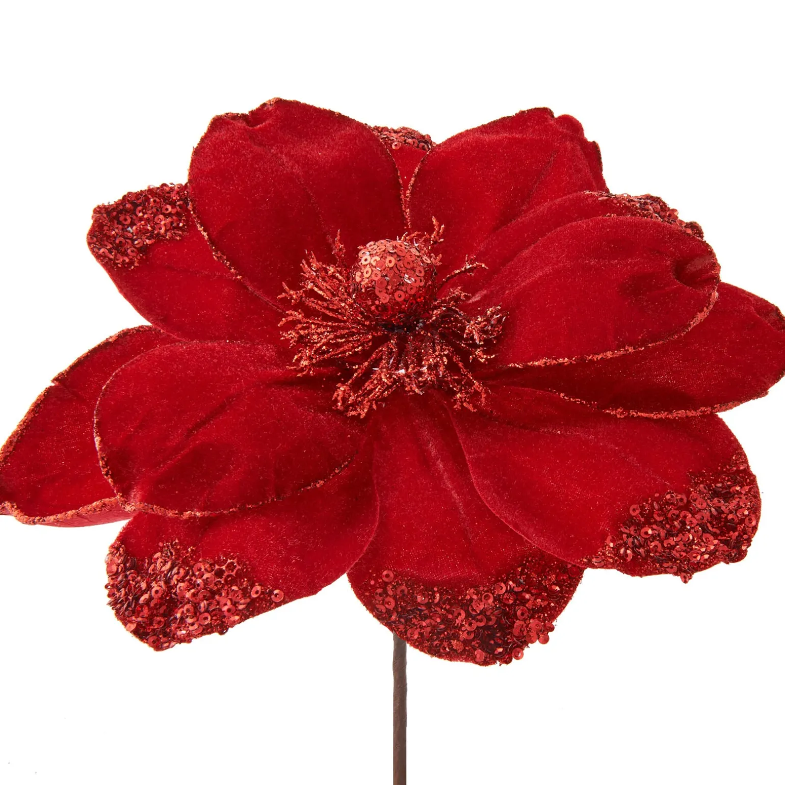 WeRChristmas Artificial Magnolia Flower, Red, 26 Cm^ Flowers & Foliage|Flowers & Foliage