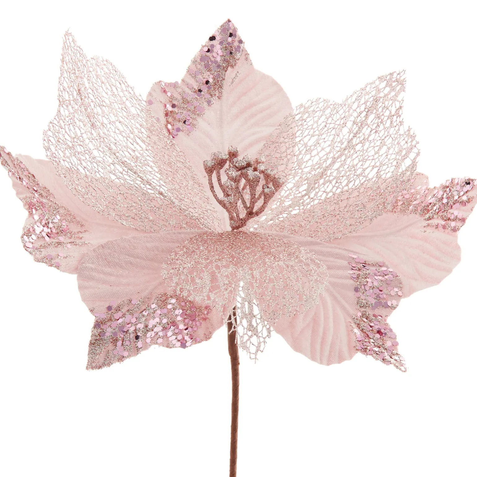 WeRChristmas Artificial Poinsettia Flower, Pink, 30 Cm^ Flowers & Foliage|Flowers & Foliage