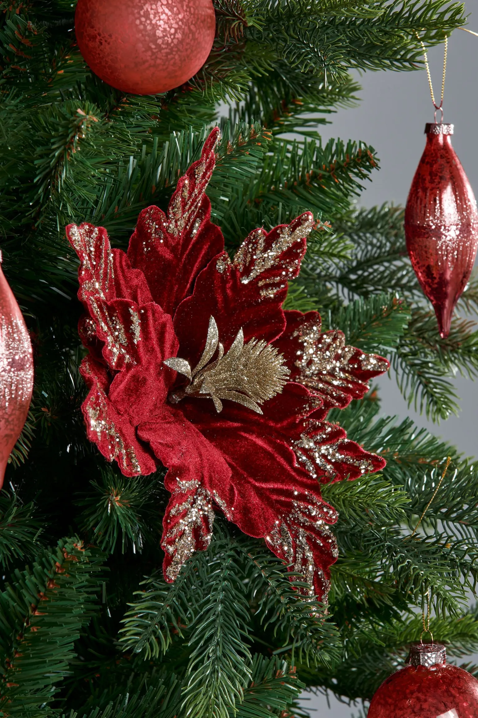 WeRChristmas Artificial Poinsettia Flower, Red, 30 Cm^ Flowers & Foliage|Flowers & Foliage