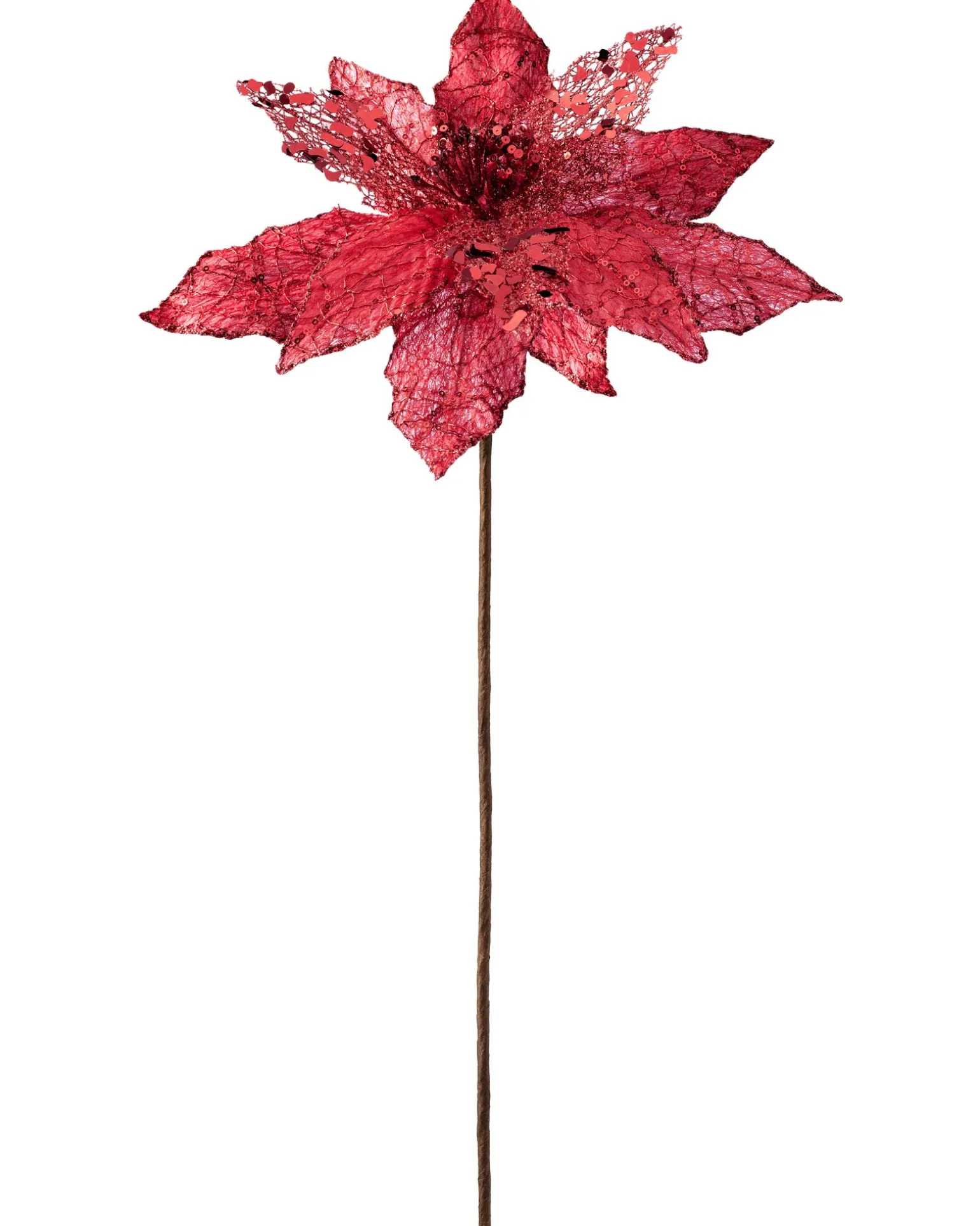 WeRChristmas Artificial Poinsettia Flower, Red, 34 Cm^ Flowers & Foliage|Flowers & Foliage