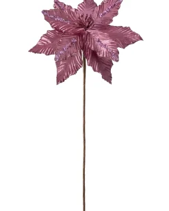 WeRChristmas Artificial Poinsettia Flower, Pink, 28 Cm^ Flowers & Foliage|Flowers & Foliage