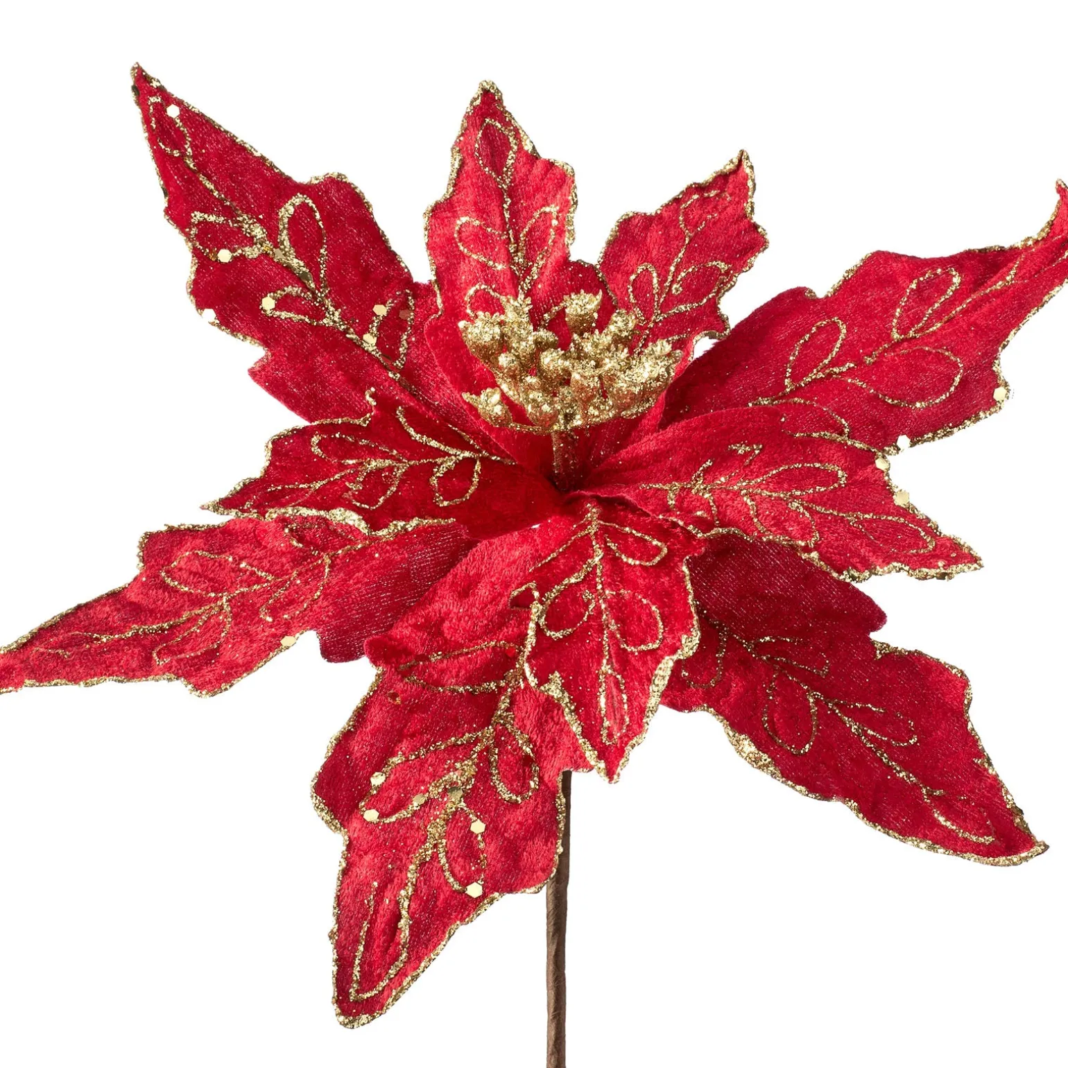 WeRChristmas Artificial Poinsettia Flower, Red, 30 Cm^ Flowers & Foliage|Flowers & Foliage