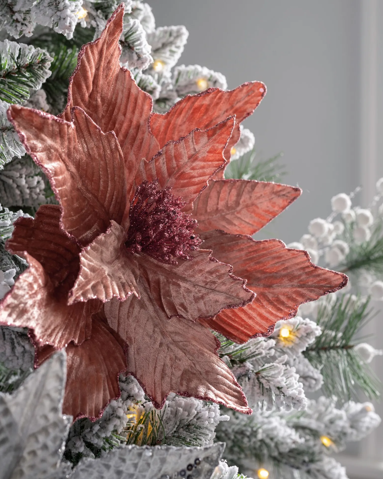 WeRChristmas Artificial Poinsettia Flower, Pink, 32 Cm^ Flowers & Foliage|Flowers & Foliage