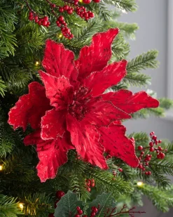 WeRChristmas Artificial Poinsettia Flower, Red, 30 Cm^ Flowers & Foliage|Flowers & Foliage