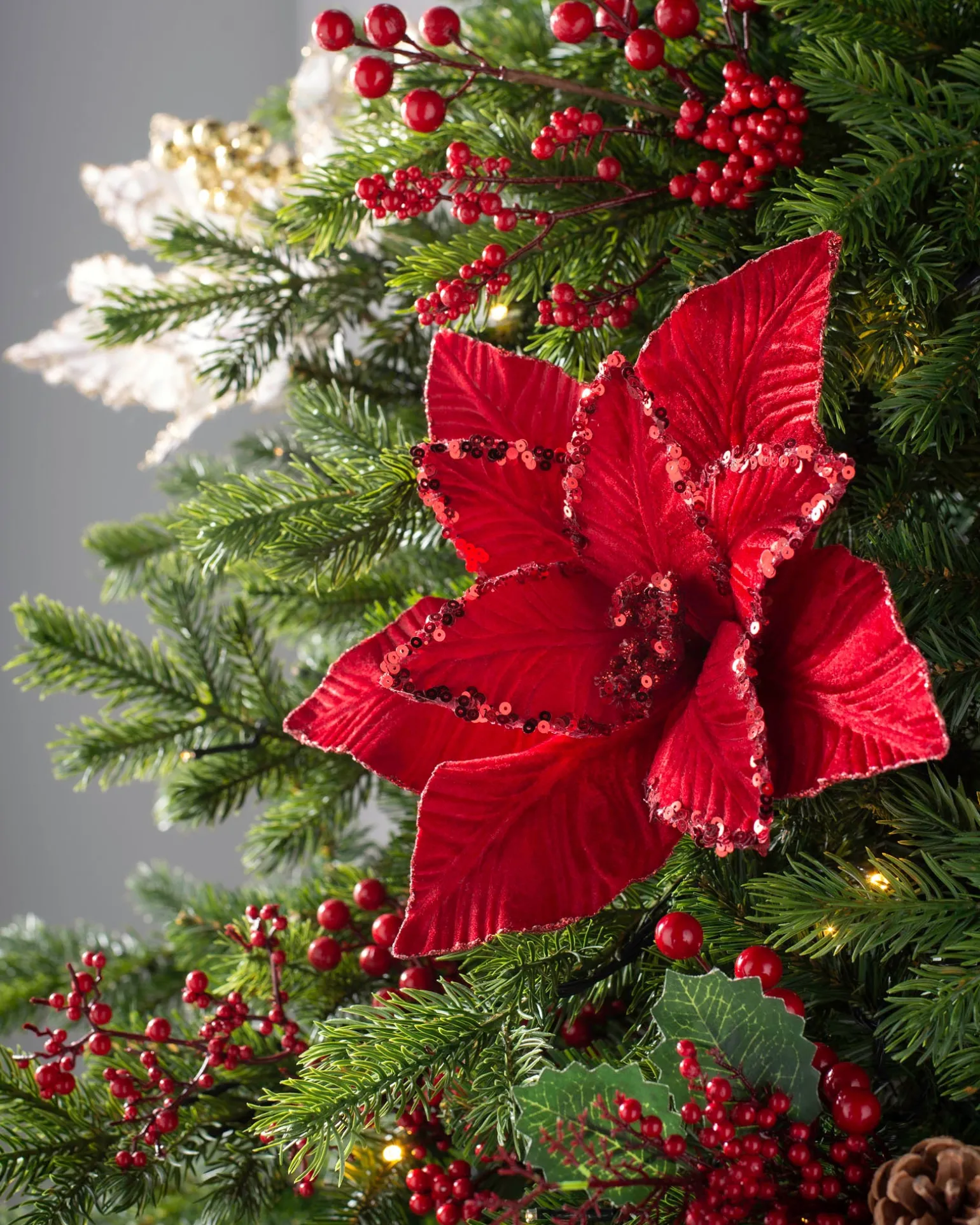 WeRChristmas Artificial Poinsettia Flower, Red, 30 Cm^ Flowers & Foliage|Flowers & Foliage