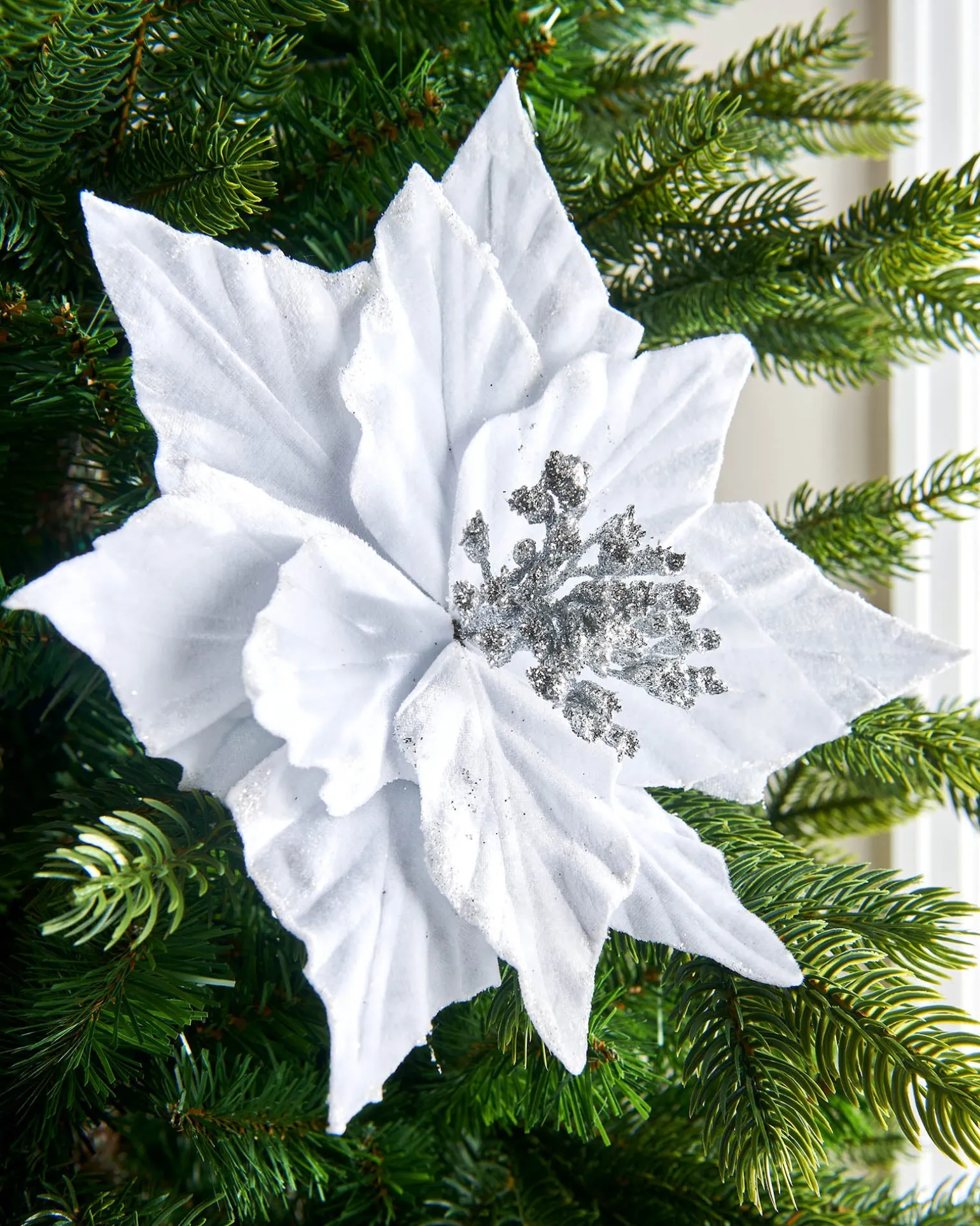 WeRChristmas Artificial Poinsettia Flower, White, 26 Cm^ Flowers & Foliage|Flowers & Foliage