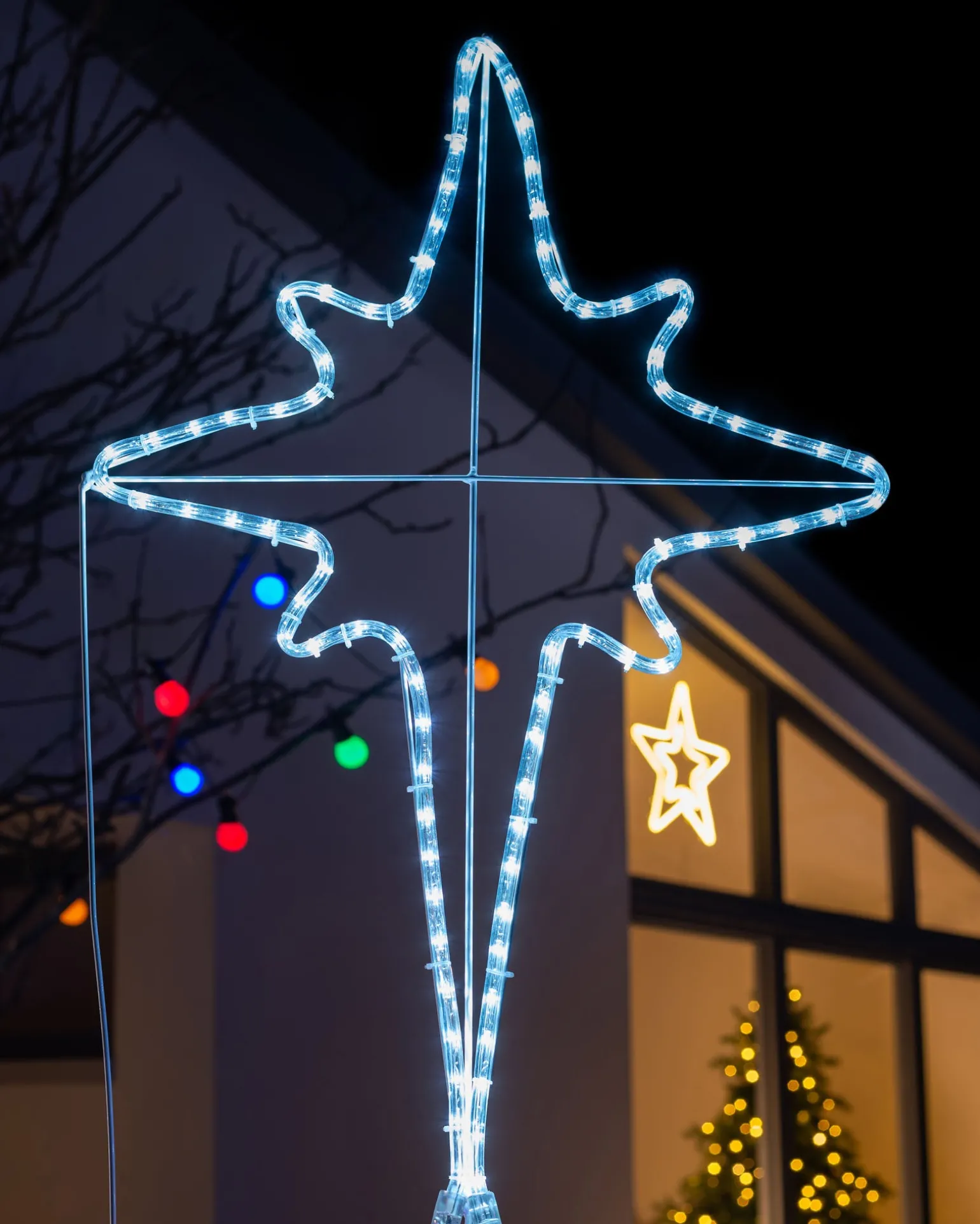 WeRChristmas Baby Jesus Rope Light Silhouette, 200 Cm^ Christmas Characters