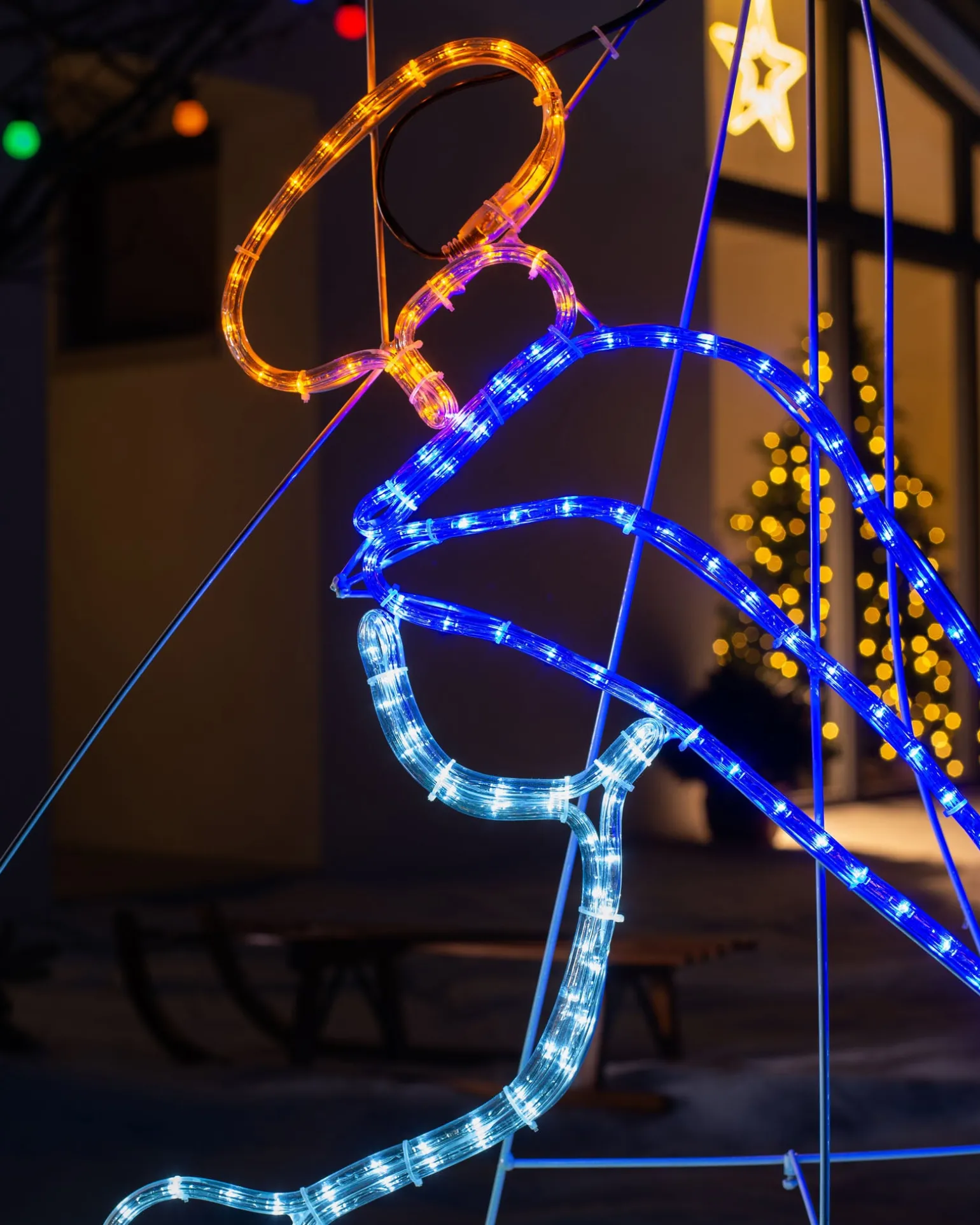 WeRChristmas Baby Jesus Rope Light Silhouette, 200 Cm^ Christmas Characters
