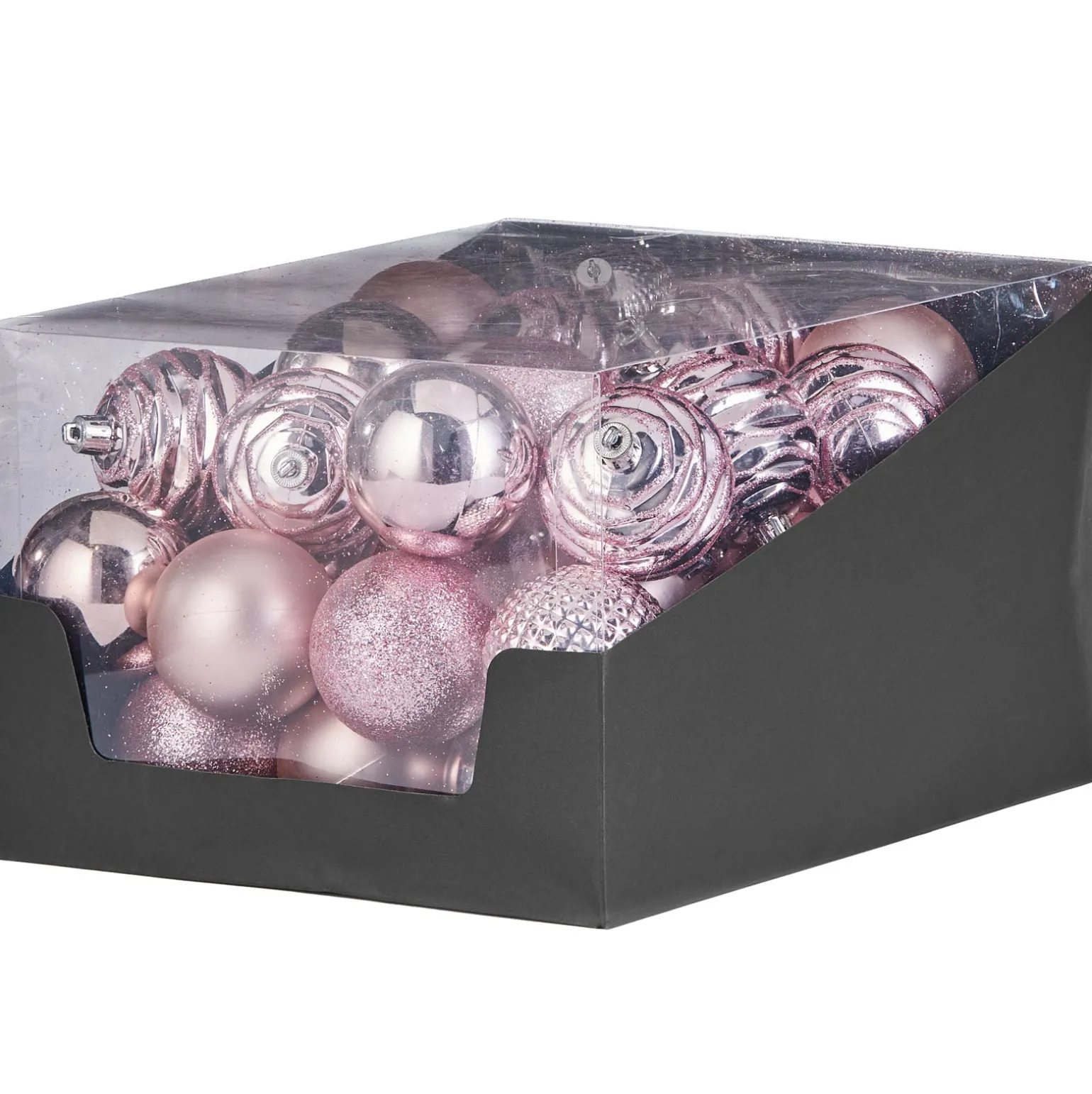 WeRChristmas Baby Pink Shatterproof Baubles, 50 Pack, 6 Cm^ Shatterproof Baubles