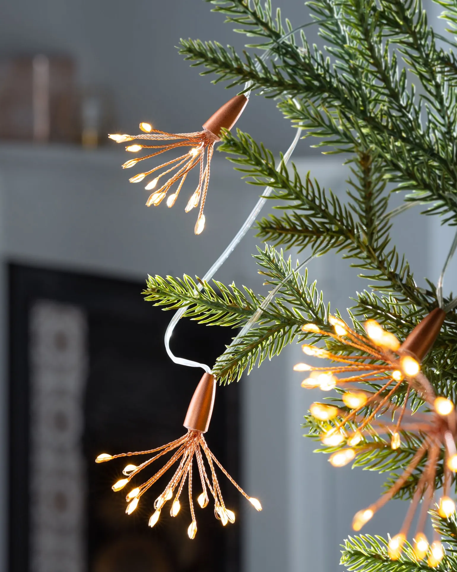 WeRChristmas Battery Operated Firework Copper Wire Light String, 2 M^ Fairy Lights