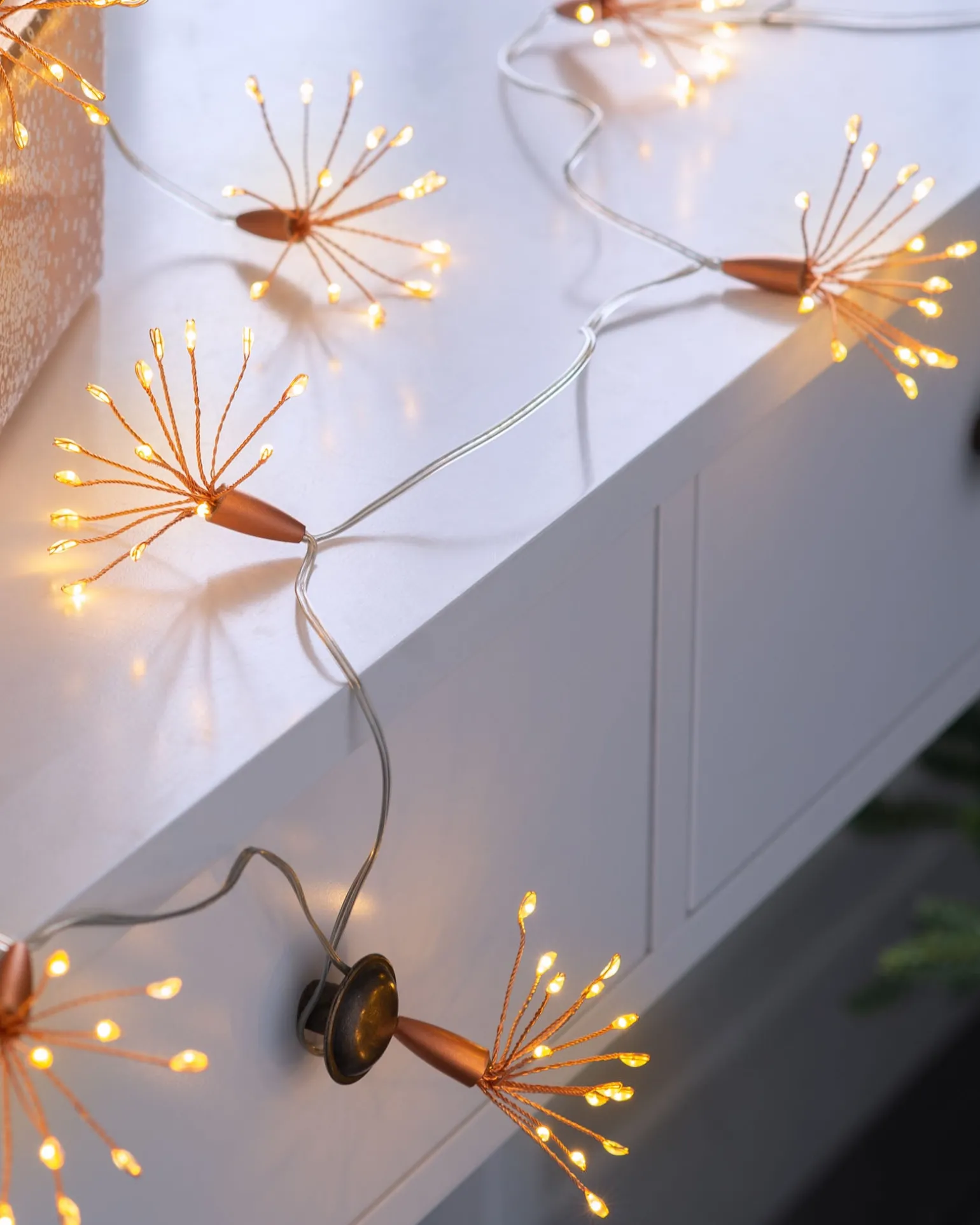 WeRChristmas Battery Operated Firework Copper Wire Light String, 2 M^ Fairy Lights