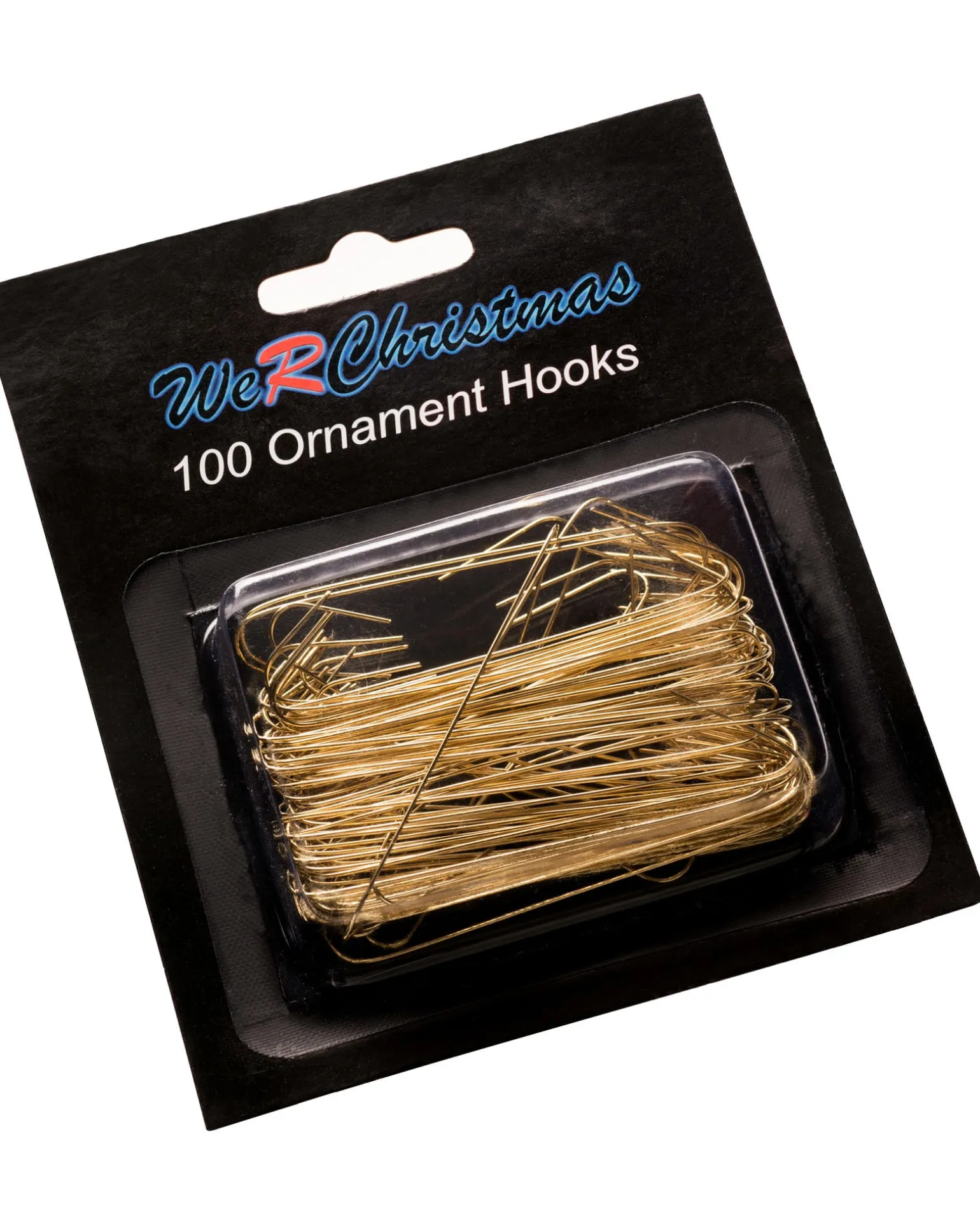 WeRChristmas Bauble Ornament Hooks, Gold, Pack Of 100^ Bauble Hooks