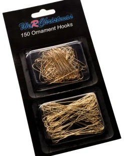 WeRChristmas Bauble Ornament Hooks Multi Pack, Gold, Pack Of 150^ Bauble Hooks