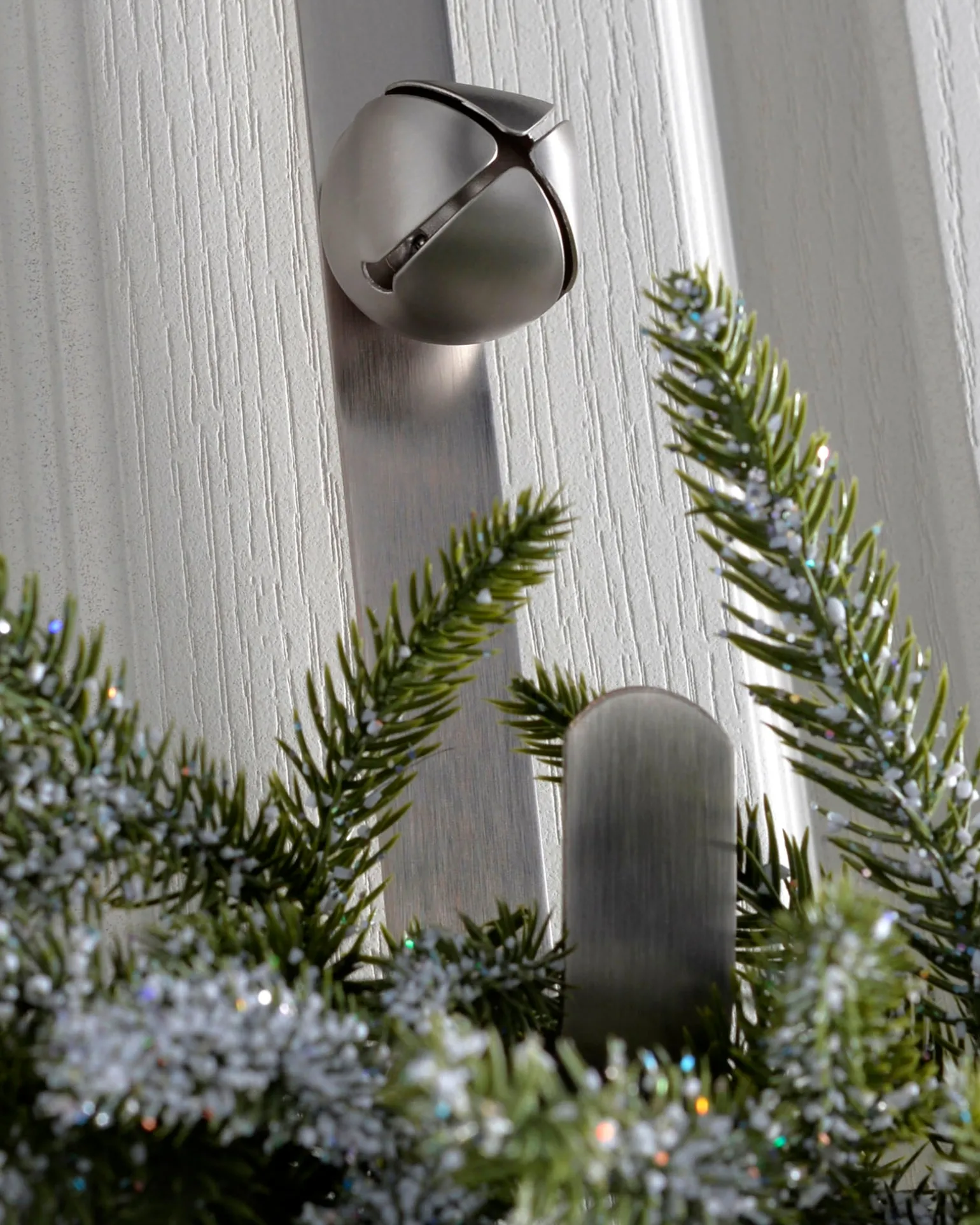 WeRChristmas Bells Wreath Door Hanger, Antique Silver, 38 Cm^ Wreath Hangers