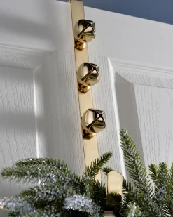 WeRChristmas Bells Wreath Door Hanger, Gold, 38 Cm^ Wreath Hangers
