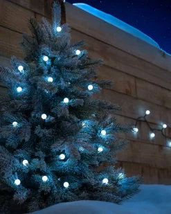 WeRChristmas Berry Multi-Function 50 LED Connectable Light String, Bright White^ Fairy Lights|Connectable Lights