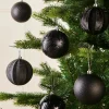 WeRChristmas Black Shatterproof Baubles, 16 Pack, 8 Cm^ Shatterproof Baubles