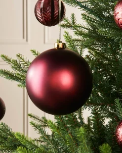 WeRChristmas Burgundy Large Matt Shatterproof Bauble, 15 Cm^ Oversized Baubles|Shatterproof Baubles