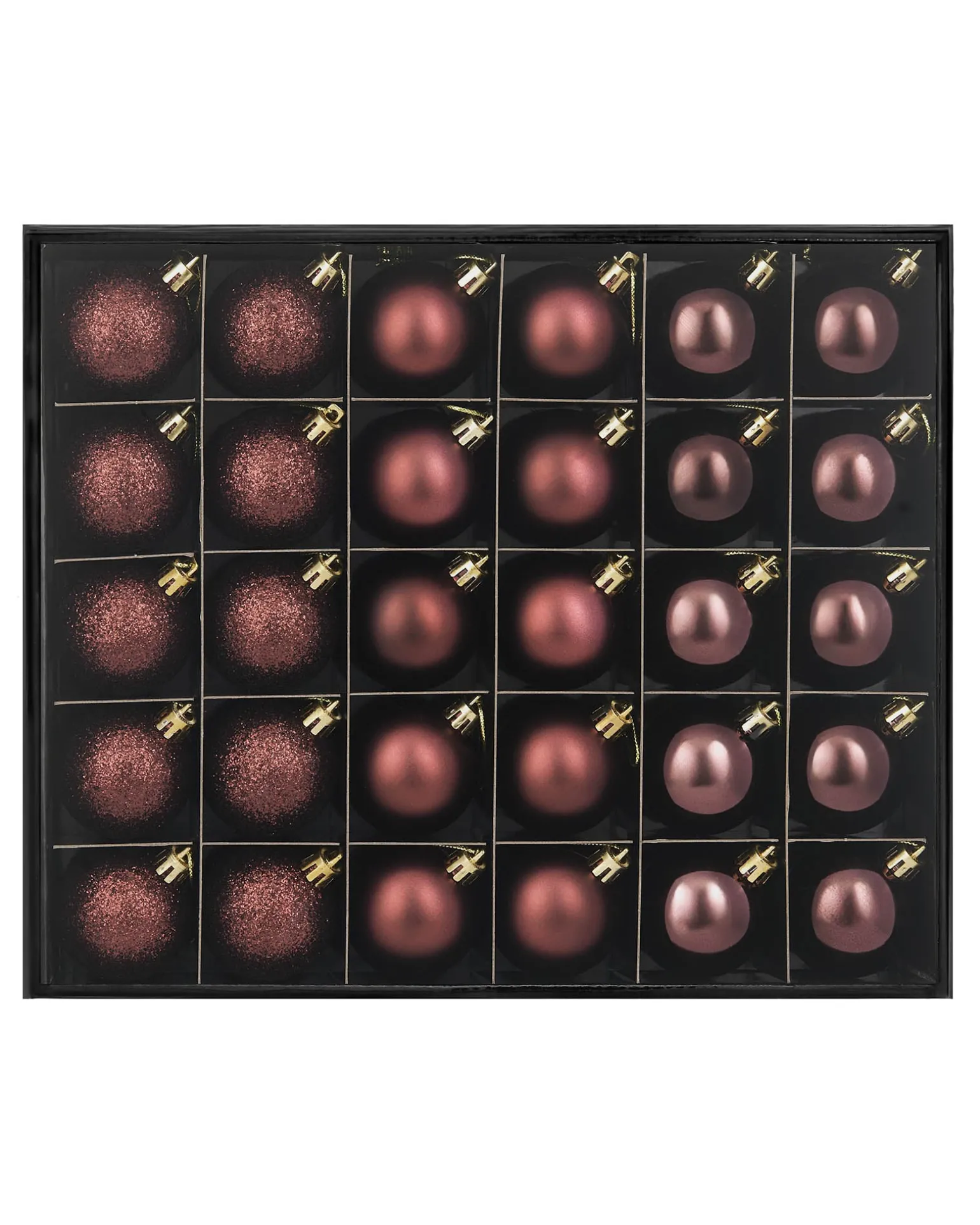 WeRChristmas Burgundy Shatterproof Bauble, 50 Pack^ Shatterproof Baubles