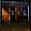 WeRChristmas Character Silhouette Curtain Light, 2.1 M^ Window Silhouettes|Curtain & Net Lights