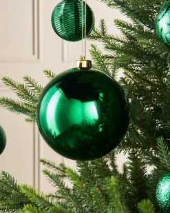 WeRChristmas Christmas Green Large Gloss Shatterproof Bauble, 15 Cm^ Oversized Baubles|Shatterproof Baubles